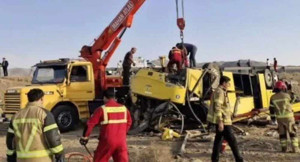 حادثه مرگبار در آزادراه همدان- ساوه با ۱۱ کشته